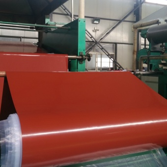 Iron red rubber sheet