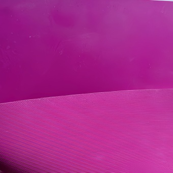 Red Rubber Sheet in Smooth+Fabric Impression