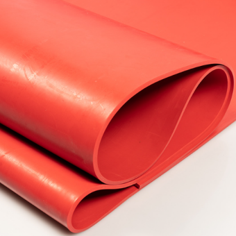 Red Rubber Sheet in Both Sides Smoothly