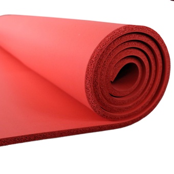 Red Rubber Sheet in Sponge/Foam
