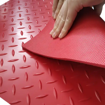 red diamond rubber mat