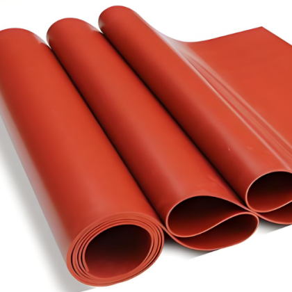 red silicone rubber sheet