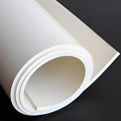 white rubber sheet roll